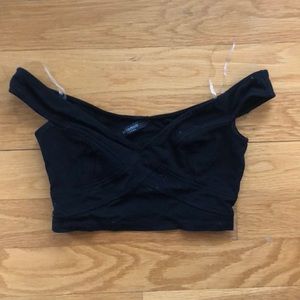 Off the shoulder crop top